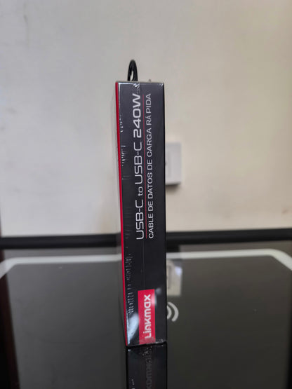 Cable Linkmax Pro 240W USB-C a USB-C | Carga Ultra Rápida + Soporte de Celular Integrado